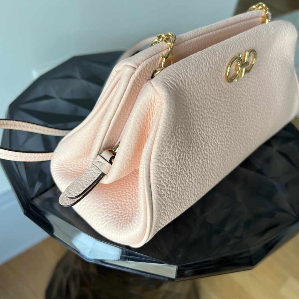 NWOT Ferragamo Gancini Leather Clutch Bag w/ Strap - Picture 12 of 16